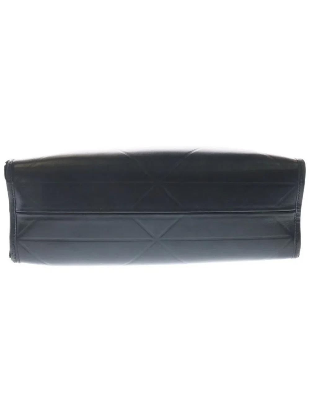 Prada Symbol Stitch Small 2-Way Shoulder Bag Black Leather Gold